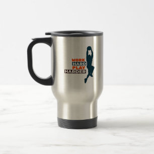 harte Arbeit, so harte Basketball-Spieler Classic Reisebecher