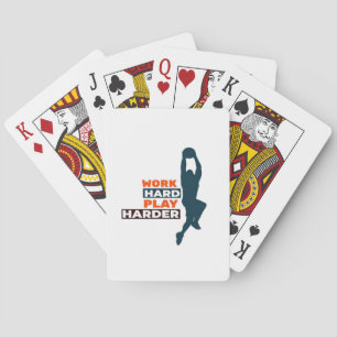 harte Arbeit, so harte Basketball-Spieler Classic Spielkarten