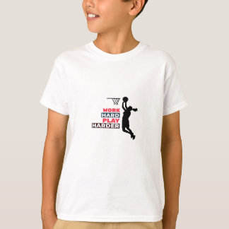 harte Arbeit, so harte Frauen Basketball Player Cl T-Shirt