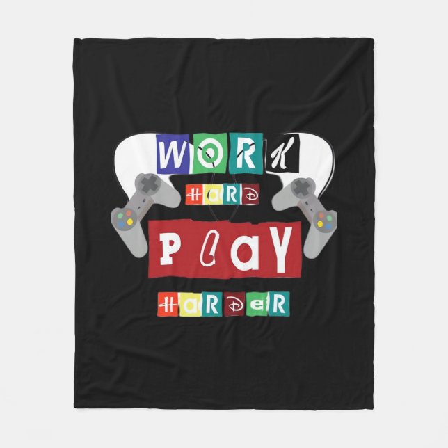 harte Arbeit, so harte Trends Fleecedecke (Vorderseite)