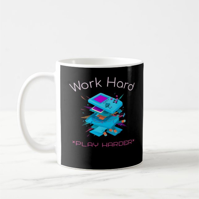 harte Arbeit - so hartes Zitat Kaffeetasse (Links)
