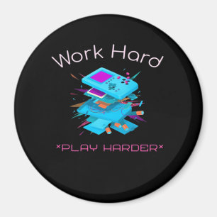 harte Arbeit - so hartes Zitat Magnet