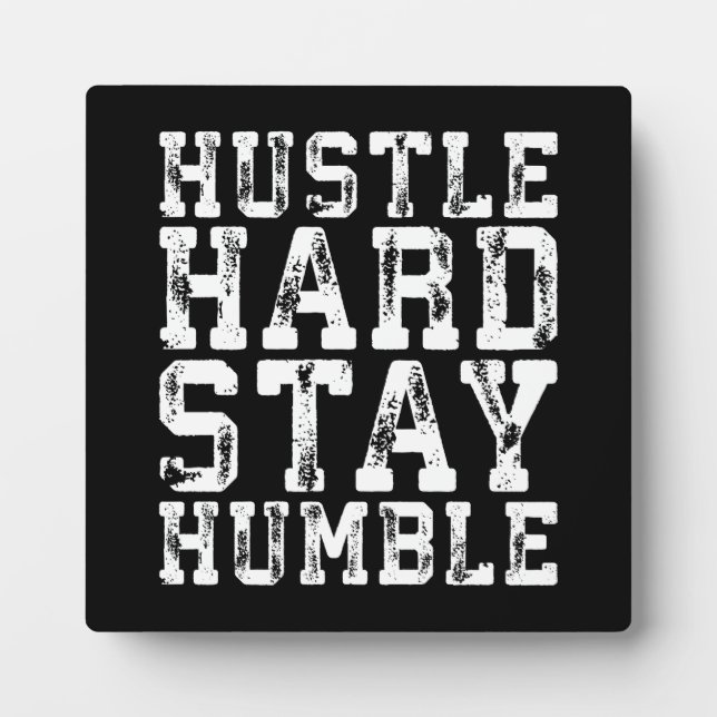 Harte, Bleibe Humbel - inspirierende Worte Fotoplatte (Vorderseite)