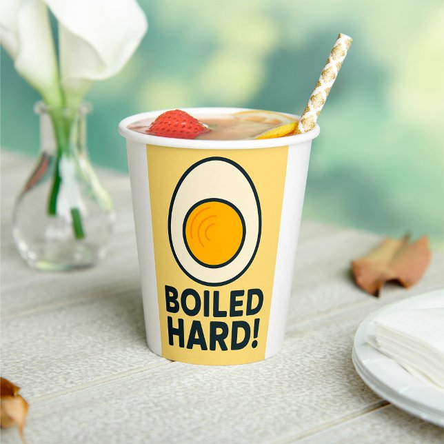 HARTE! Funny Hard Boiled Egg Spaß Pappbecher (Von Creator hochgeladen)