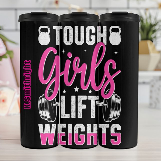 Harte Girls Lift Weight Grafik Thermosbecher (Von Creator hochgeladen)