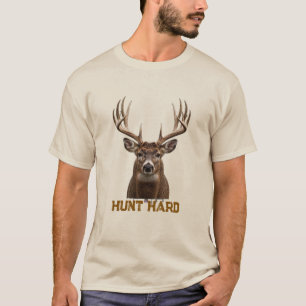 HARTE JAGD Bockhirschgeweihe - Hirschjagd T-Shirt