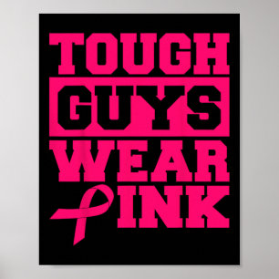 Harte Typ tragen rosa Männer und Jungen und unters Poster