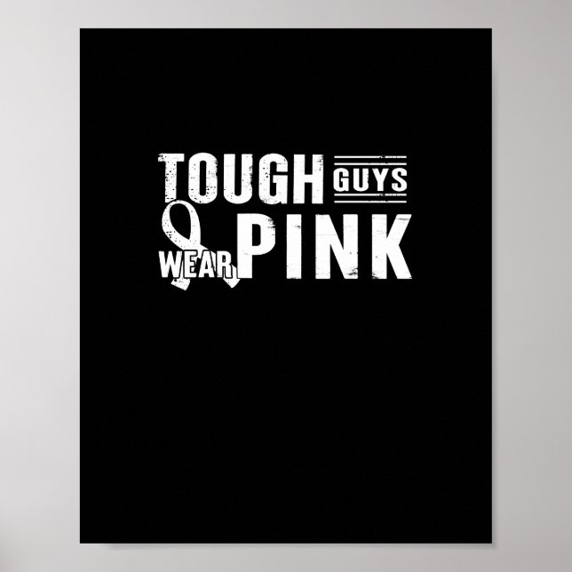 harte Typ-verschleiß-rosa-brustkrebsbewusstsein-me Poster (Vorne)