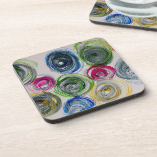 harte Untersetzer aus Kunststoff mit Korkrückenrüc