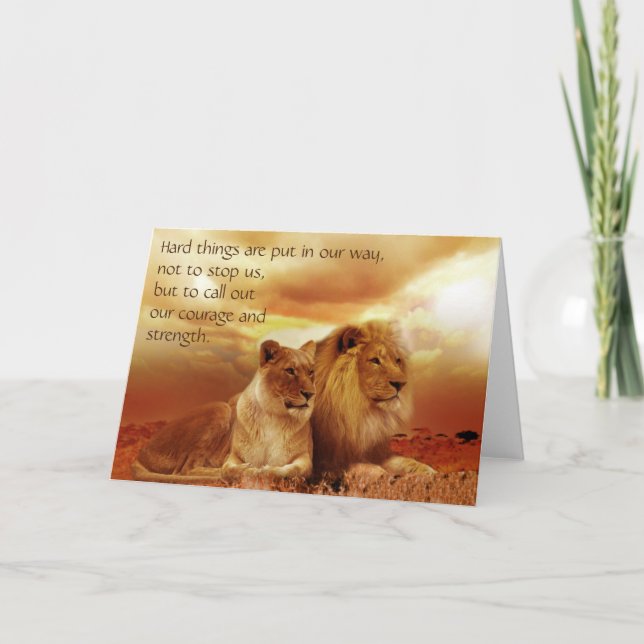 Harte Zeiten, Mut und Kostensatz Karte (Vorderseite)