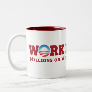 härter arbeiten zweifarbige tasse