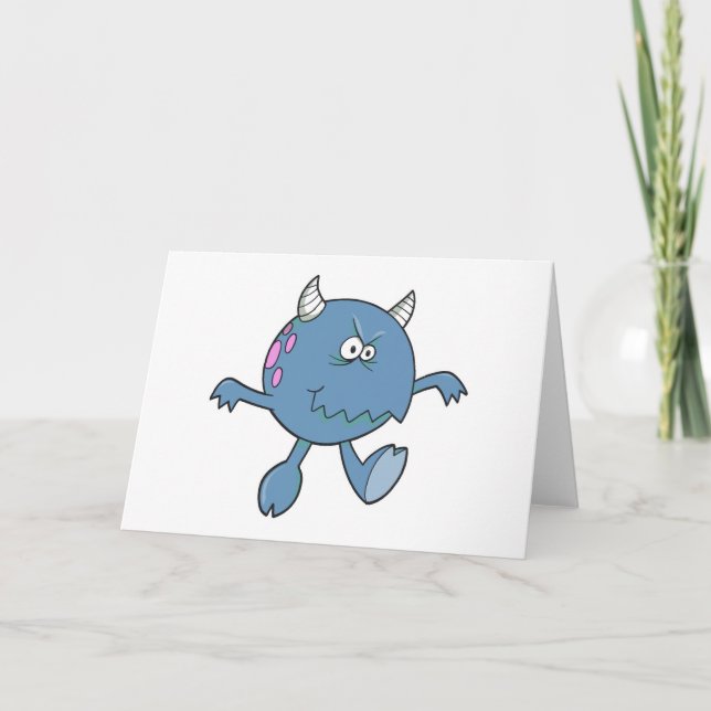 harter blutiger Monsterfreund Karte (Vorderseite)