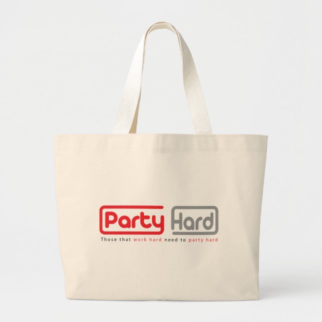 harter Entwurf des Party Jumbo Stoffbeutel (Vorne)