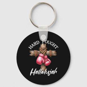 Harter Kampf Hallelujah Boxing Gloves Gott Glaube Schlüsselanhänger