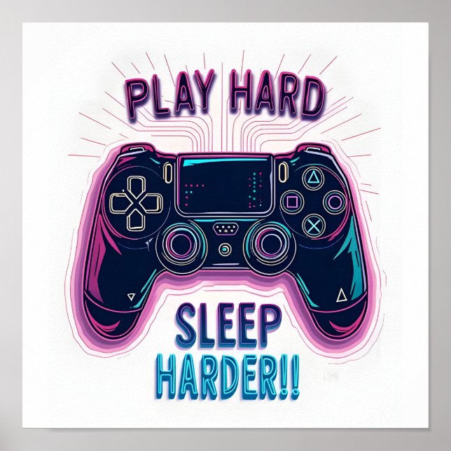 Harter Schlaf härter abspielen Poster (Vorne)