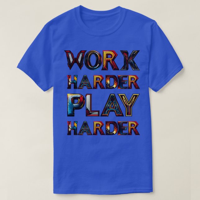 härter spielen T-Shirt (Design vorne)