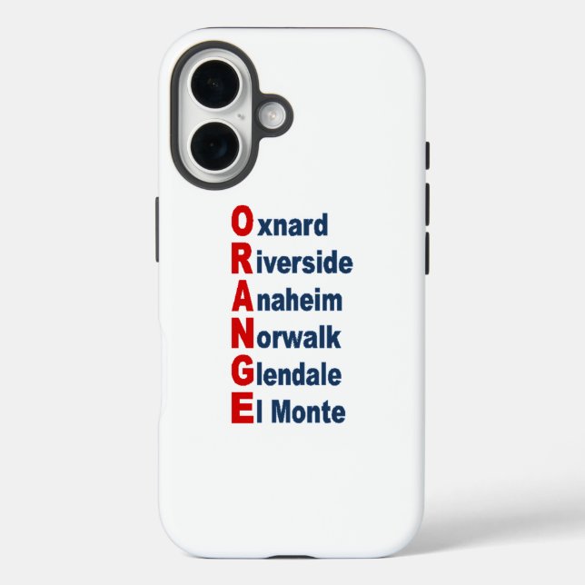 Hartes Apple iPhone 16 Case KALIFORNIEN  TOURISMUS (Rückseite)