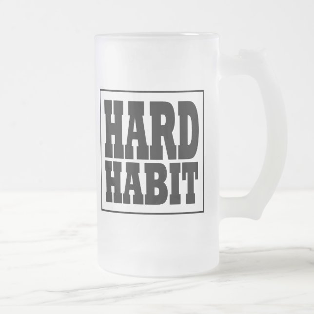 Hartes Gewohnheits-Band-mattierte Tasse (Rechts)