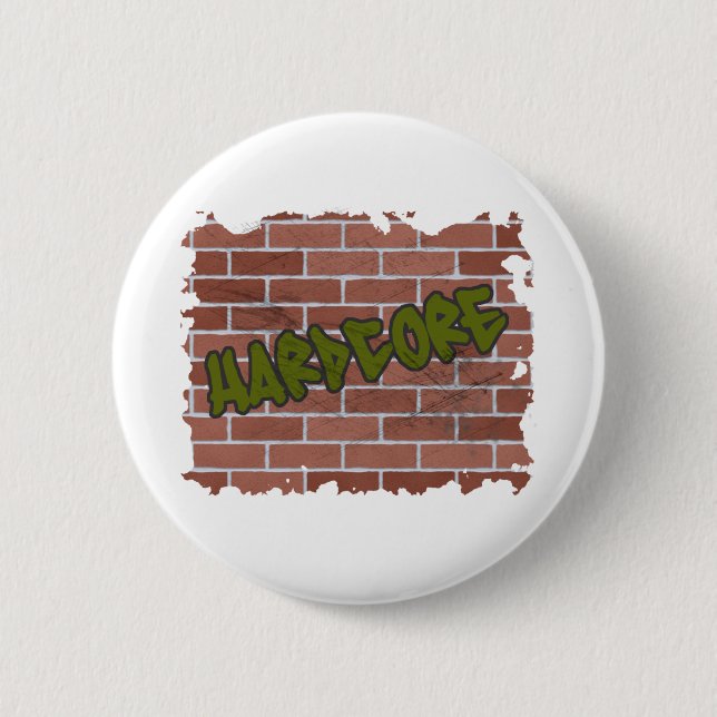 hartes Graffiti-Design Button (Vorderseite)