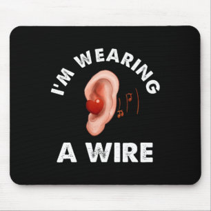Hartes Hören Spaß ASL Hörbehinderung Ich bin Weari Mousepad