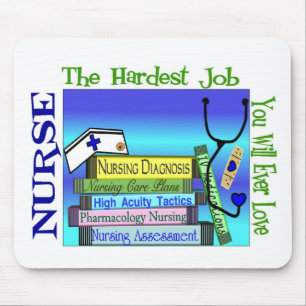 "Härtester Job Sie pflegend wird überhaupt Liebe Mousepad