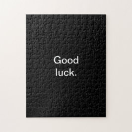 Hartfarbe Schwarz und Weiß Witzig Schwierigkeit Puzzle