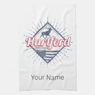 Hartford City Connecticut Vereinigte Staaten Geschirrtuch