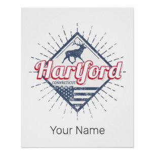 Hartford City Connecticut Vereinigte Staaten Poster