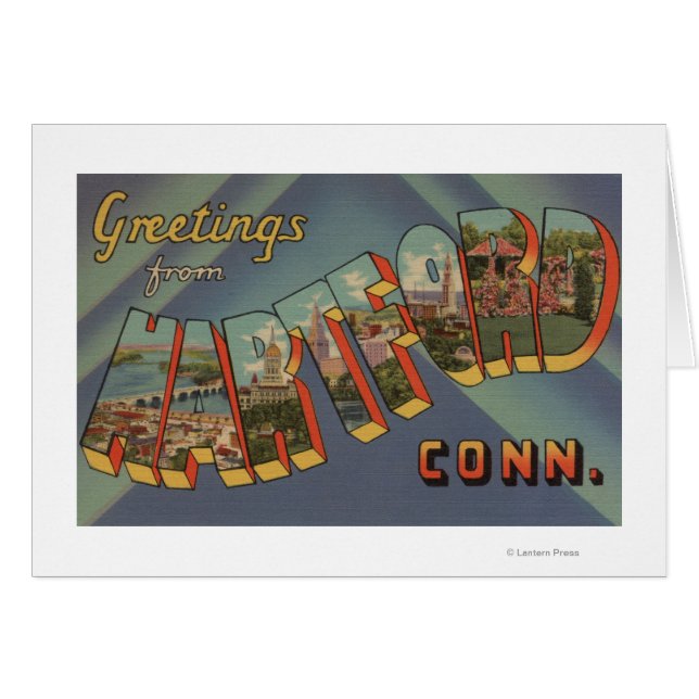 Hartford, Connecticut - Große Buchstabenszenen (Vorderseite (Horizontal))