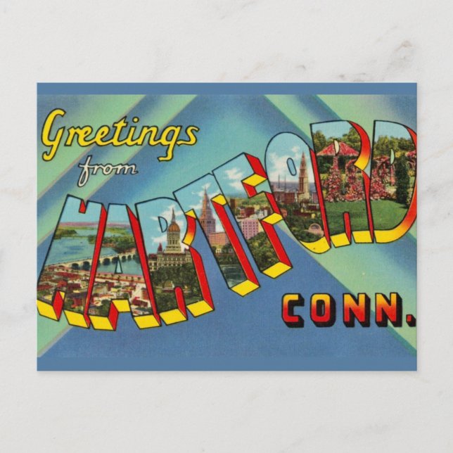Hartford Connecticut Grußkarte Postkarte (Vorderseite)