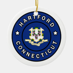 Hartford Connecticut Keramik Ornament