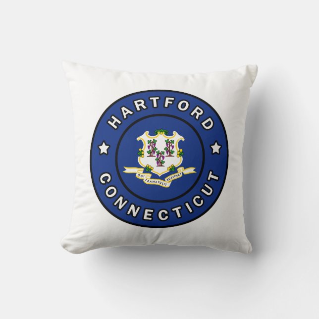 Hartford Connecticut Kissen (Vorderseite)