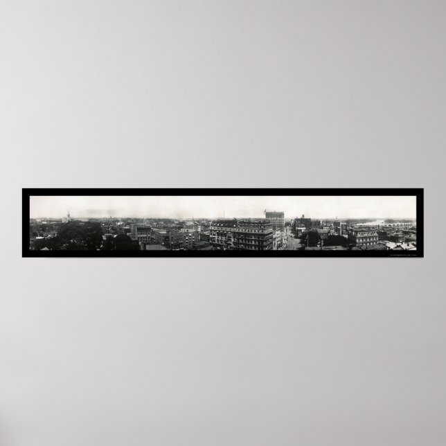 Hartford, Connecticut Panoramic Foto 1913 Poster (Vorne)