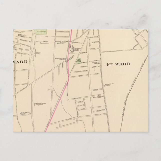 Hartford, Connecticut Postkarte (Vorderseite)