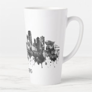 Hartford Connecticut Skyline BW Milchtasse