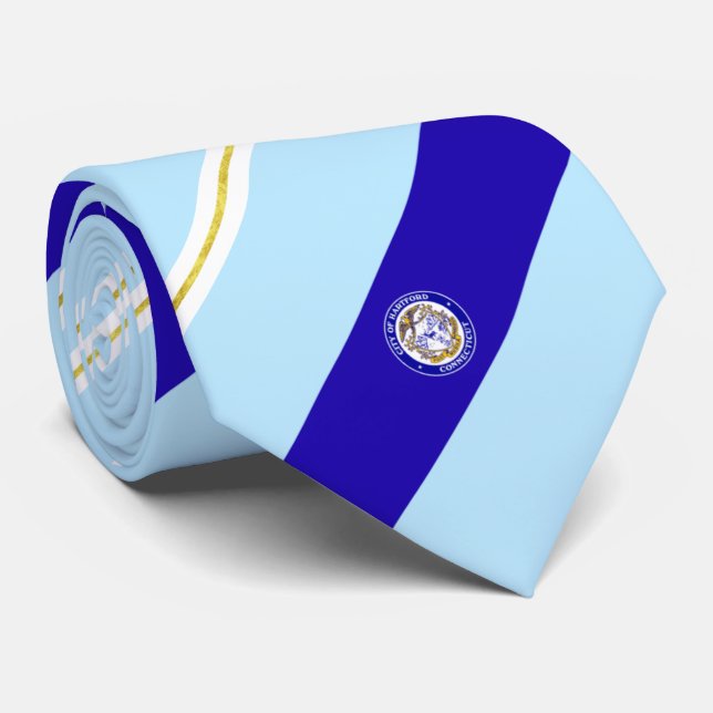 Hartford (Connecticut) Stadtflagge Neck Tie Krawatte (Gerollt)