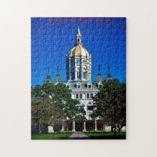 Hartford Connecticut . Weihnachtsgrüße Puzzle