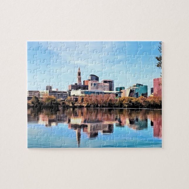 Hartford CT Skyline Puzzle (Horizontal)