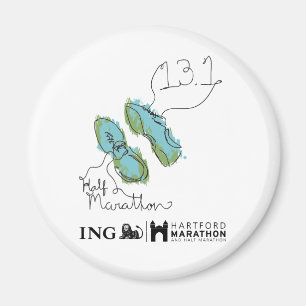 Hartford-Halbmarathon: Schuhe Magnet