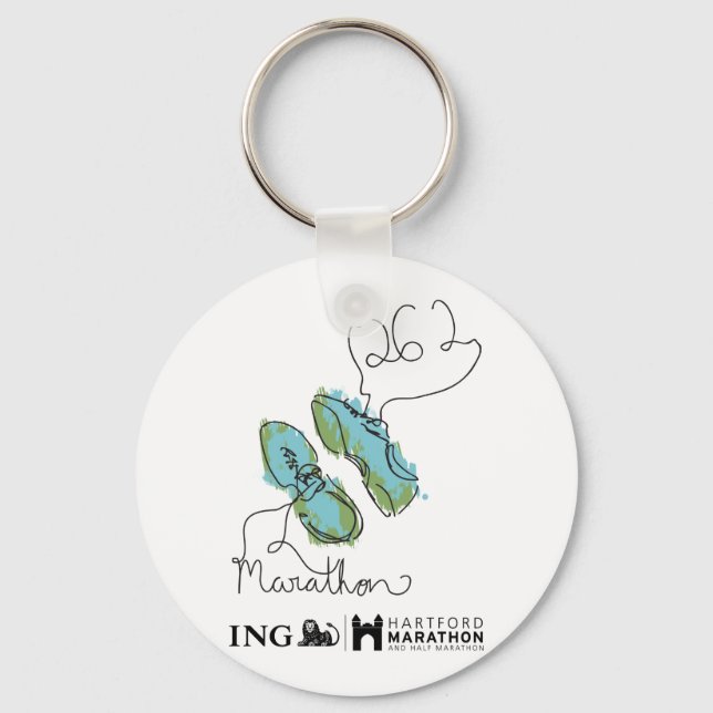 Hartford Marathon: Schuhe Schlüsselanhänger (Vorderseite)