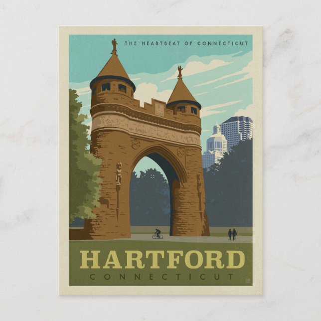 Hartford Postkarte (Vorderseite)