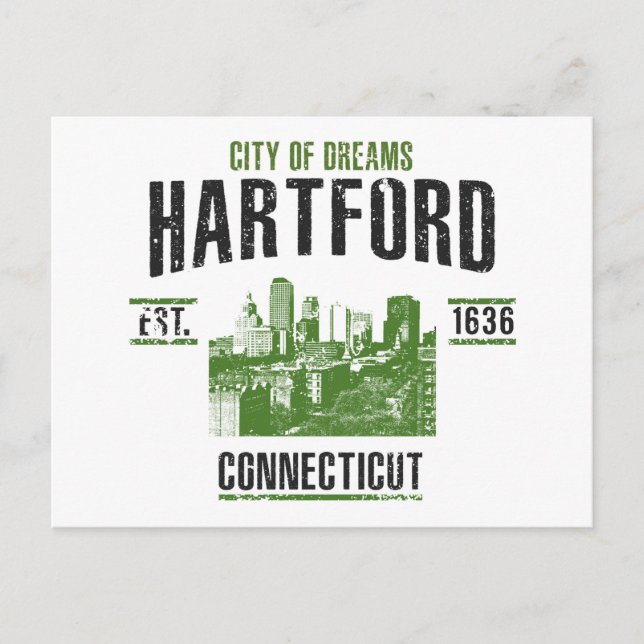 Hartford Postkarte (Vorderseite)