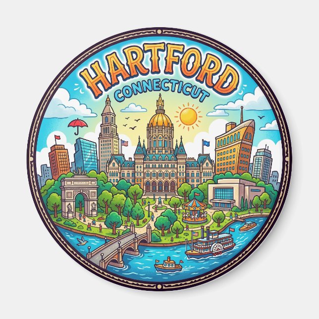 Hartford USA Magnet (Vorne)