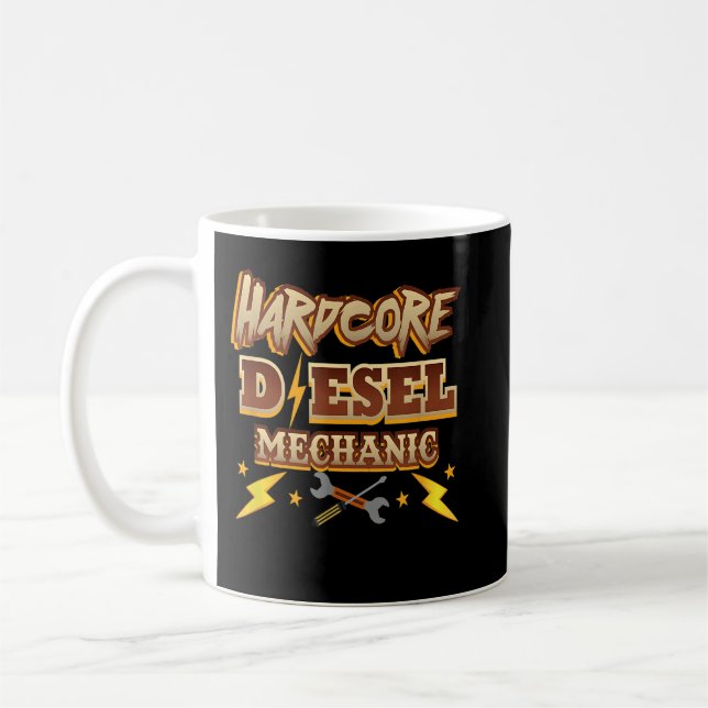 Hartgesottene Dieselschlosser Kaffeetasse (Links)