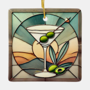 Hartglas 2 Mezquita Martini Keramikornament