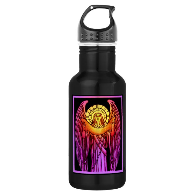 Hartglas Angel Wasserflasche (Vorderseite)
