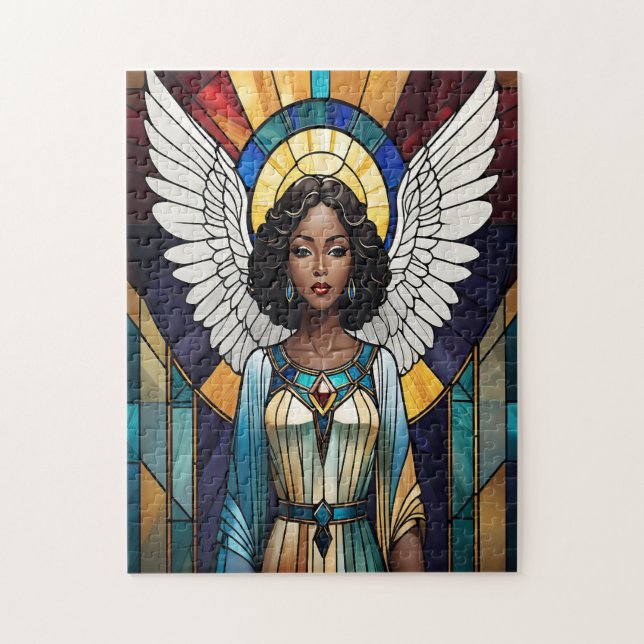 Hartglas Black Angel Puzzle (Vertikal)