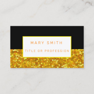Hartglas Black Gold Visitenkarte