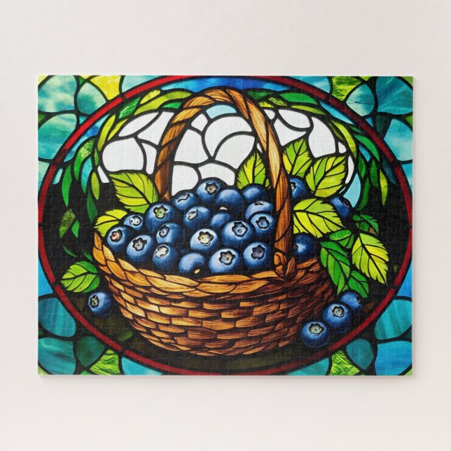 Hartglas Blueberry Basket Puzzle (Horizontal)