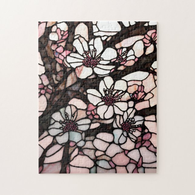 Hartglas Cherry Blossom Puzzle (Vertikal)